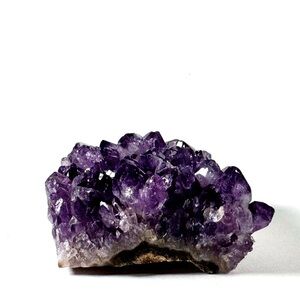 Raw Amethyst Crystal Slab | Natural Purple Quartz Specimen 2.5” Decor Stone